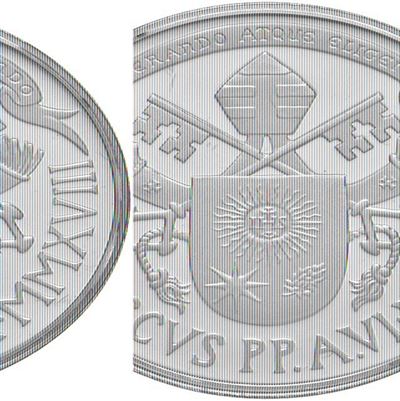 Moneta commemorativa, Papa Francesco, 20 euro 2018, oro 917, astuccio PROOF