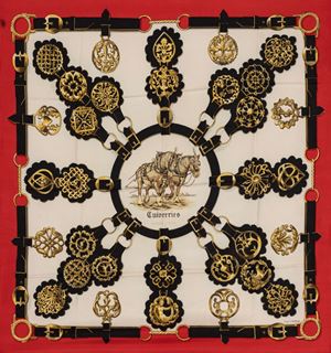 Hermès - Cuivreries silk twill scarf