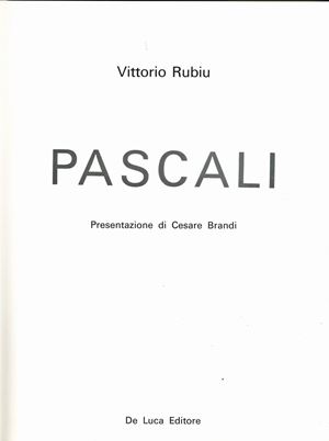 Rubiu Vittorio Pascali  - Pascali