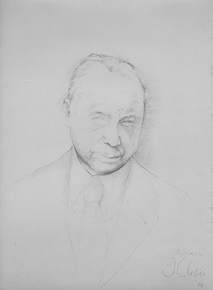 Portrait of Leonardo Sciascia