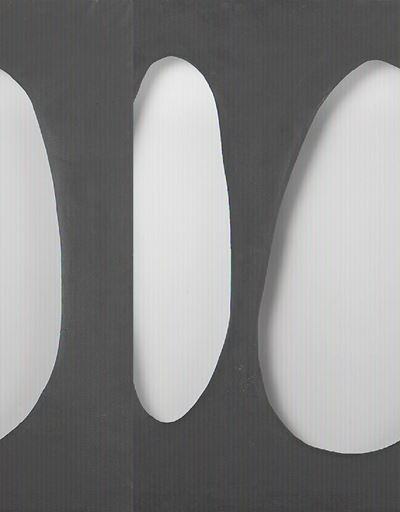 Volume, 1958, idropittura su tela
