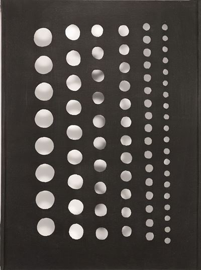 Volume, idropittura su tela, 1958