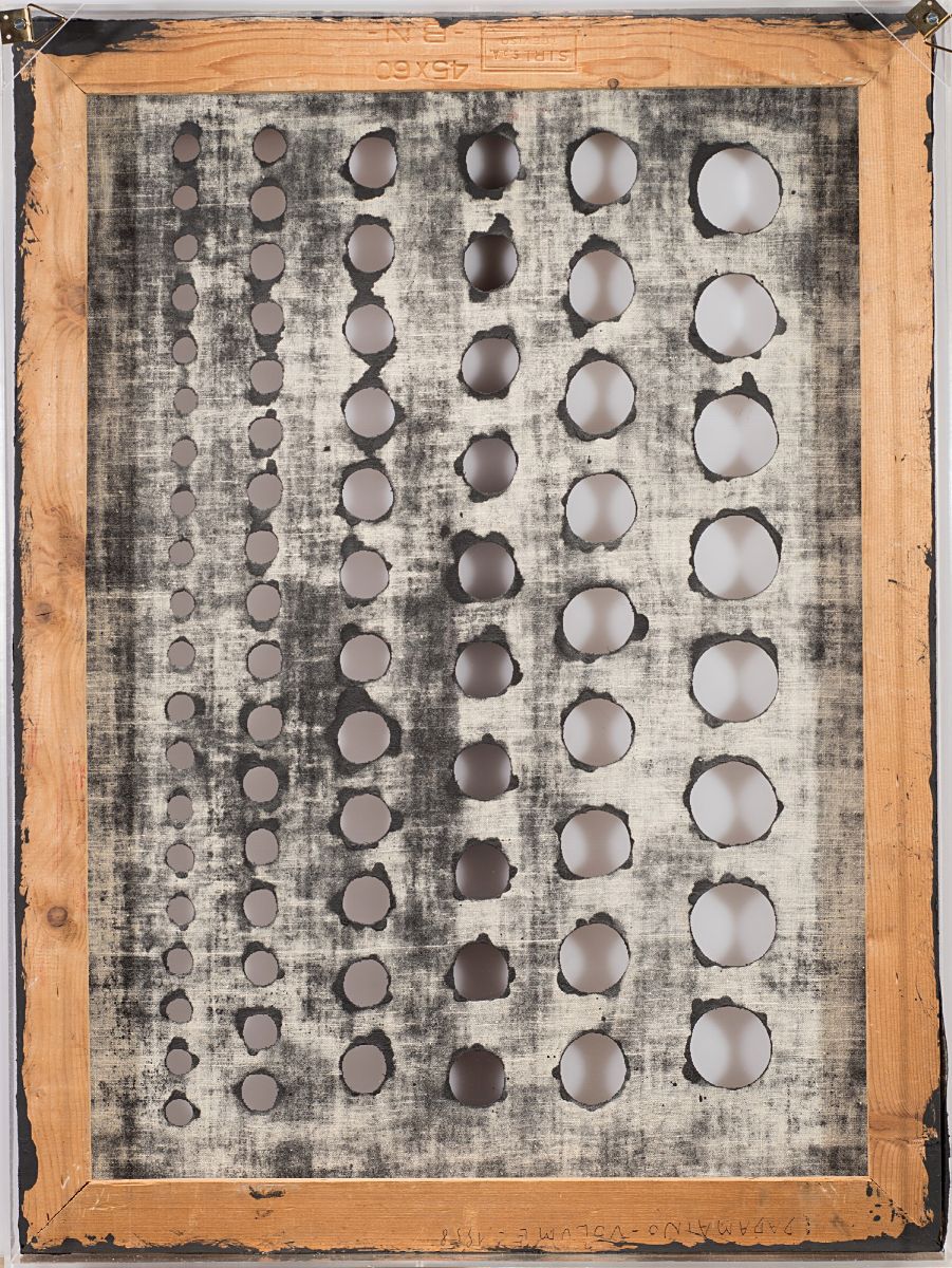 Dadamaino - Volume, idropittura su tela, 1958
