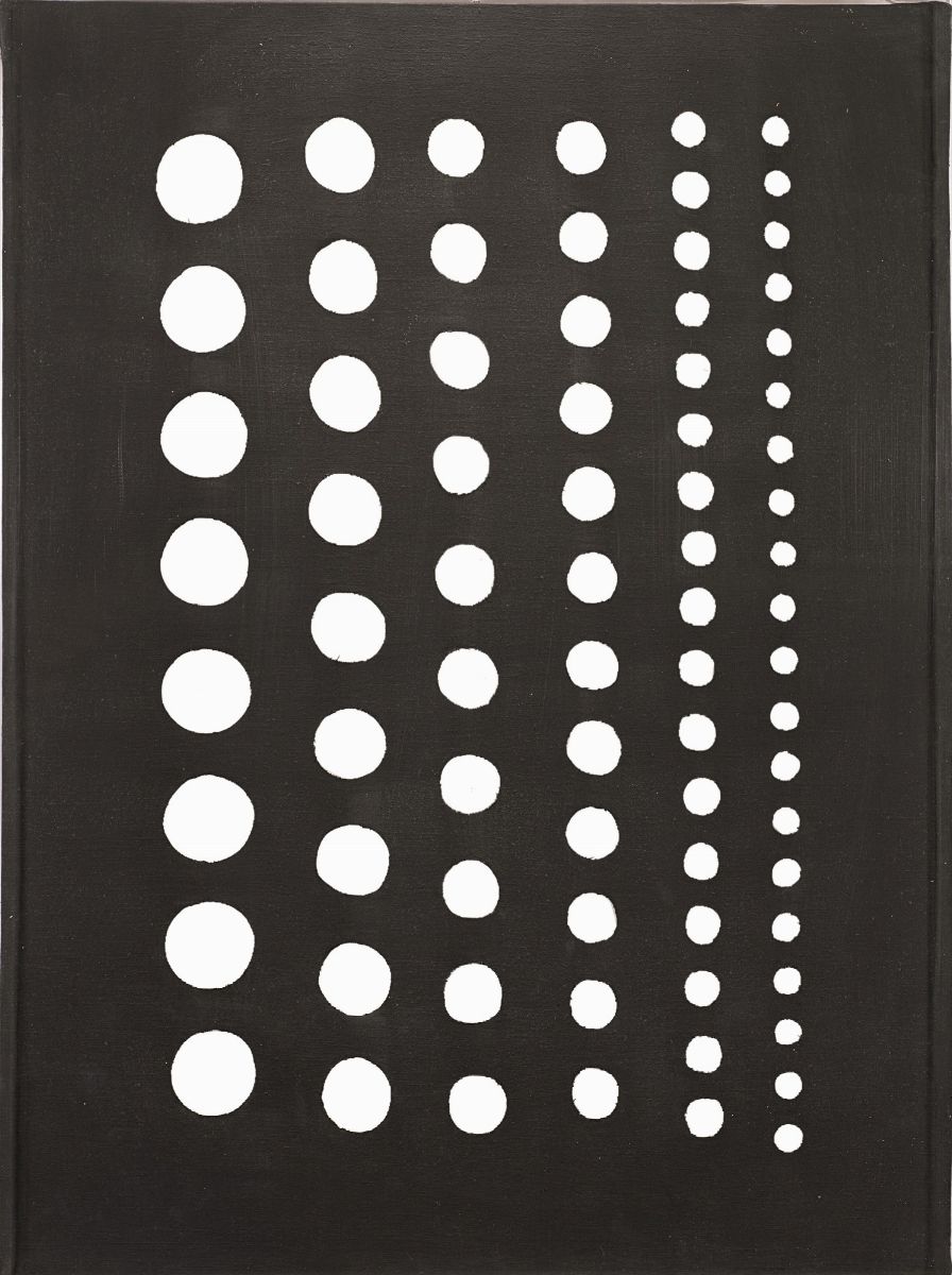 Dadamaino - Volume, idropittura su tela, 1958