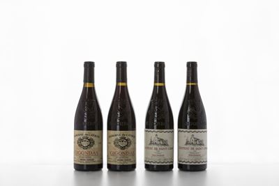 Selezione di vini: Domaine du Cayron Gigondas 2003, Chateau de Saint Cosme Gigondas Valbelle 2004...