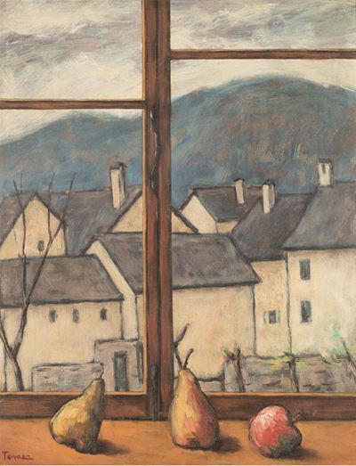 Finestra, olio su tavola, 1957