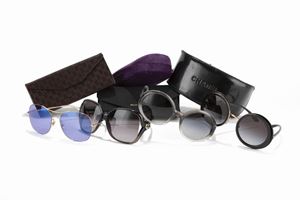 Chanel, Gucci, Dolce & Gabbana  - Lotto di quattro occhiali da sole