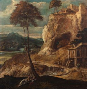 Saint Jerome in a landscape