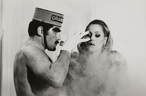 Ursula Andess and Lando Buzzanca in &quot;La Decima Vittima&quot;