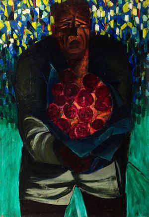 Calciatore con i fiori