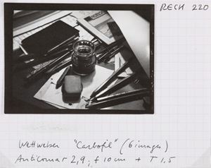 Hausmann Raoul - Untitled (Pencils and inkwell)