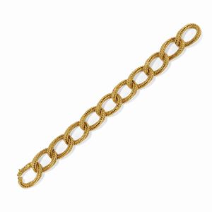 A 18K yellow gold bracelet, circa 1950