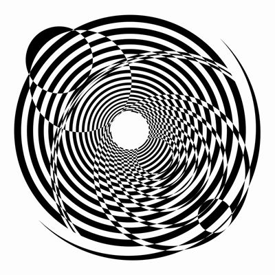 Intersezioni ottico dinamiche n° 104, acrilici su tela, cm 100 x 100, 2016