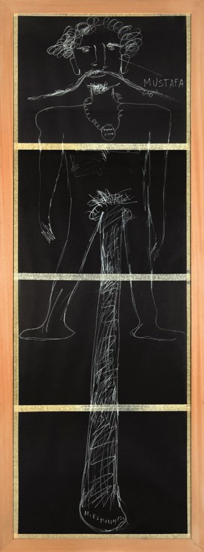 Mustafa (2000), matita su carta scotch