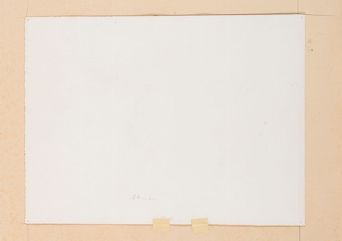 Gino Severini - Studio per Natura Morta con gabbia verde, china su carta, 1942