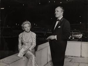 Marlene Dietrich and Vittorio De Sica in Montecarlo