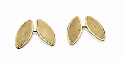 Gemelli in oro giallo 18K, circa 1950-60