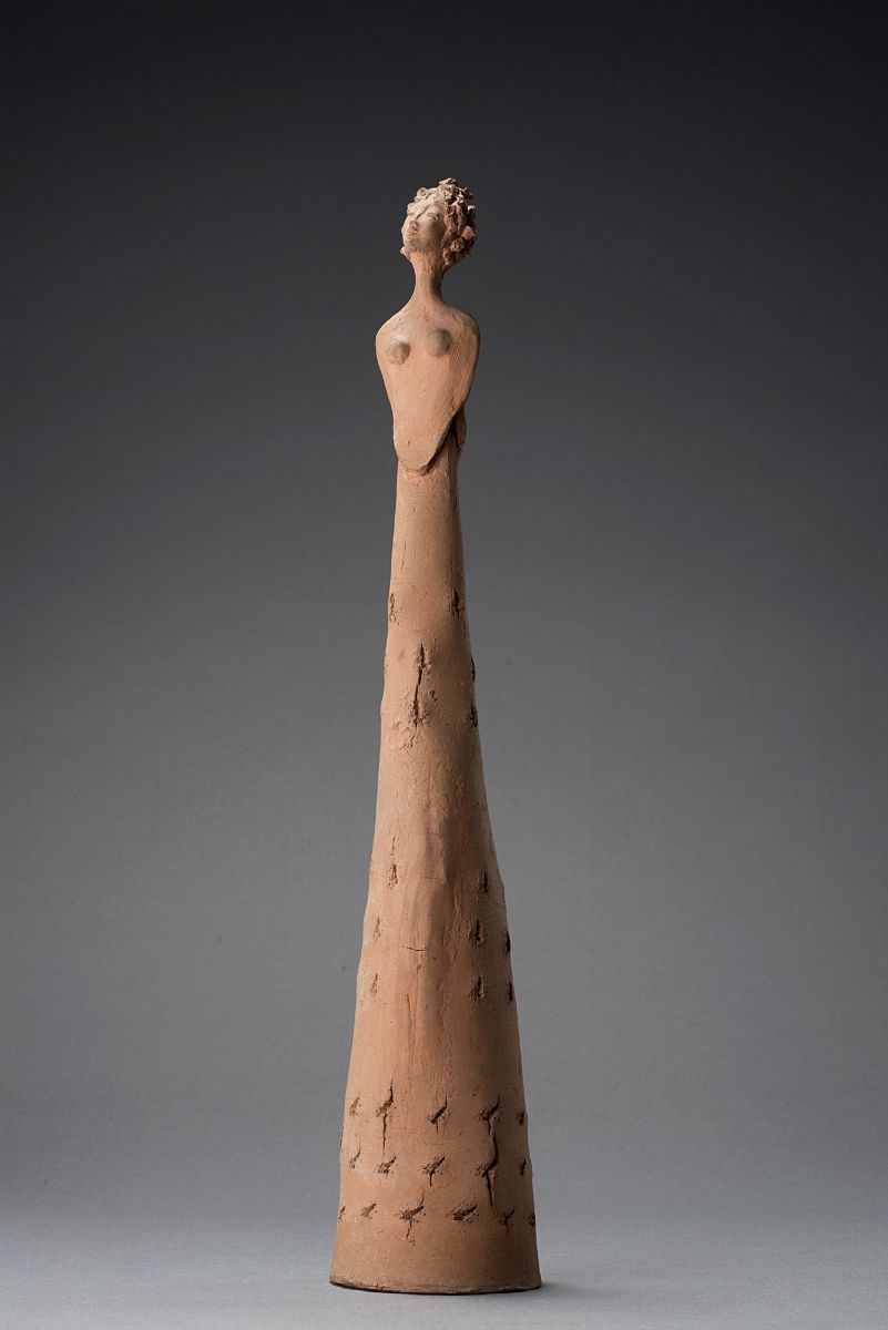 Fausto Melotti - Kore, terracotta, 1951 ca, cm 43 x 8,8 x 7,8