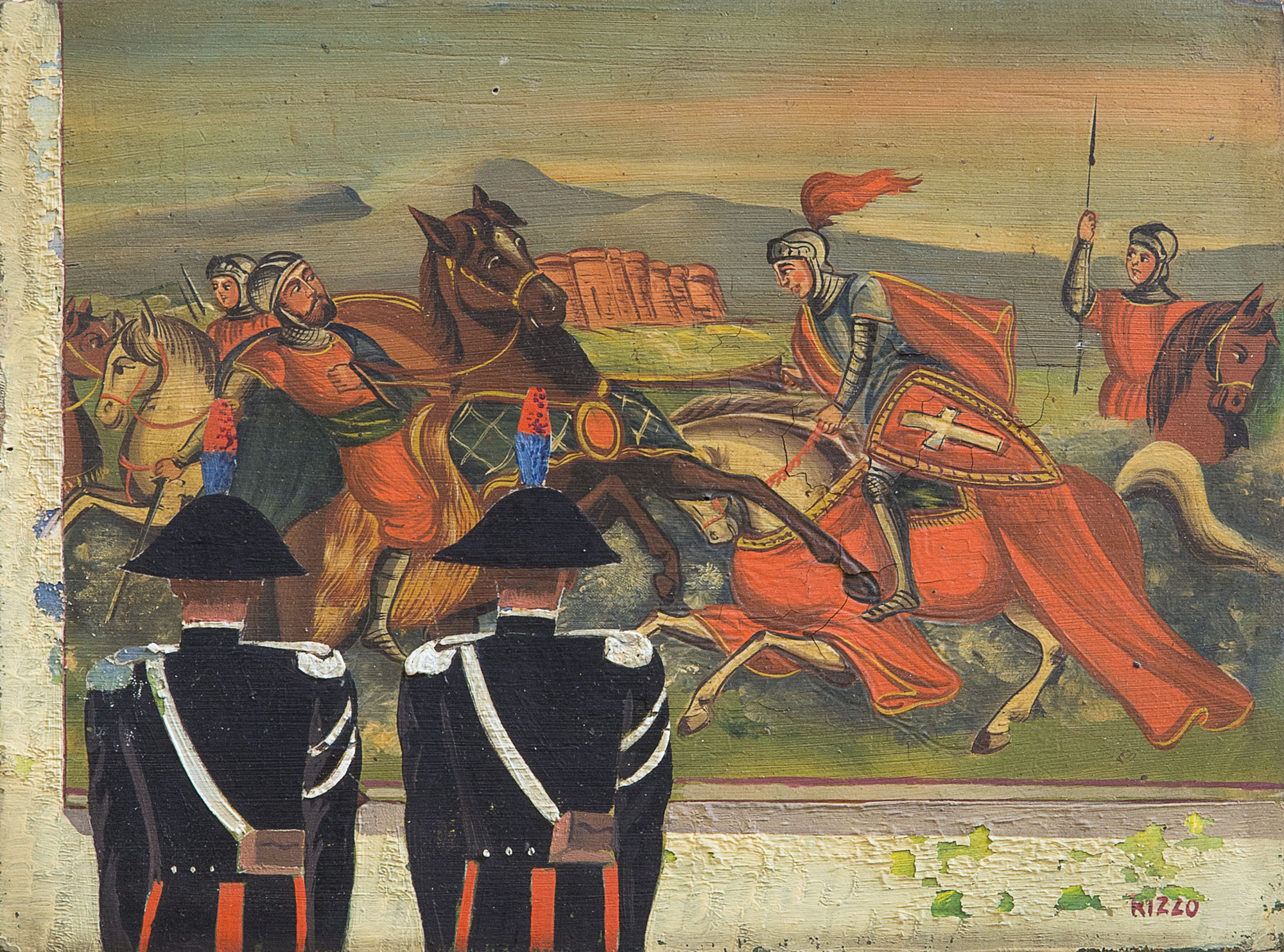 Pippo Rizzo - Carabinieri e paladini | Arte Moderna e Contemporanea ...