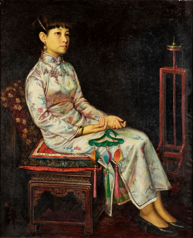 Zhang Yong (Feng Chen) - Woman in cheonsan, 1991 | Charms of Art ...