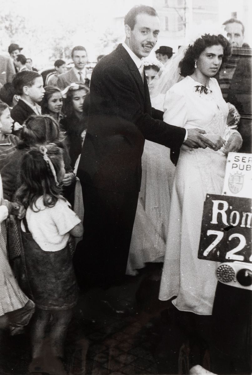 Tazio Secchiaroli - Primi servizi fotografici sui matrimoni, quattro stampe alla gelatina ai sali...