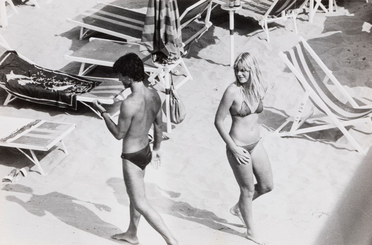 Mario Dondero - Bagno - Tre stampe vintage alla gelatina ai sali d'argento, anni 1970