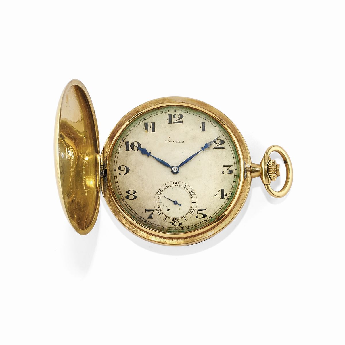 Longines A 18K yellow gold pocket watch Longines defects