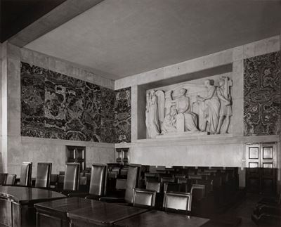 Palazzo di giustizia, stampa vintage alla gelatina ai sali d'argento