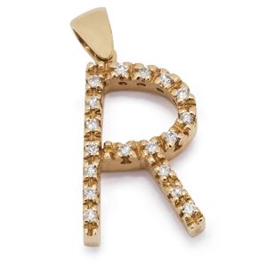 A 18K red gold and diamond pendant