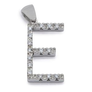 A 18K white gold and diamond pendant