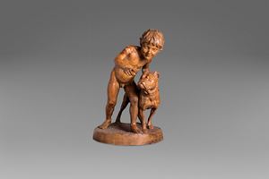 Child with dog