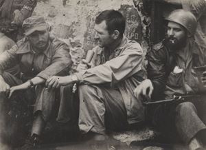 Fidel Castro and the journalist Bob Taber