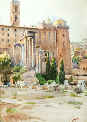 Joris Pio - Veduta del Campidoglio dal Foro Romano