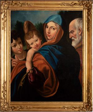 Sacra Famiglia con un Angelo