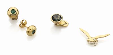 Giò Caroli, Lotto di gioielli in oro giallo 18K con gemme