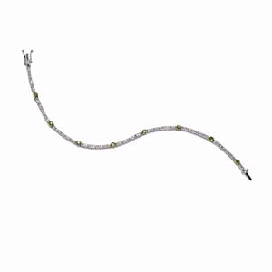 Bracciale con diamanti e tanzaniti