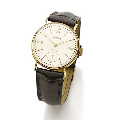 Courrier, Orologio da polso in oro 18K con movimento a carica manuale