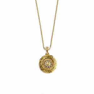 A 18K yellow gold and diamond necklace