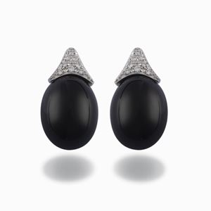 Orecchini con onice e diamanti