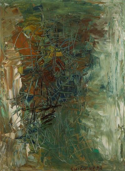 Aprile (olio su tela, 1957)