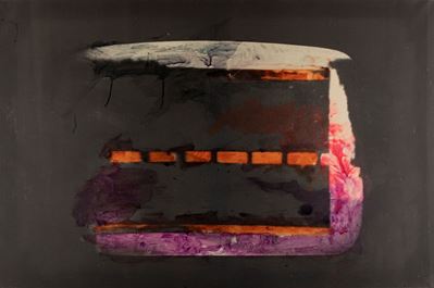 Senza titolo (smalto su tela emulsionata, 80 x 120 cm, 1973-77)