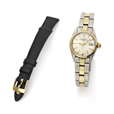 Rolex, Oyster Perpetual Date, Orologio da polso in acciaio e oro
