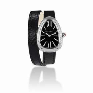 A steel wristwatch, Bulgari Serpente