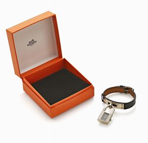 HERMES LUCCHETTO KELLY IN ARGENTO