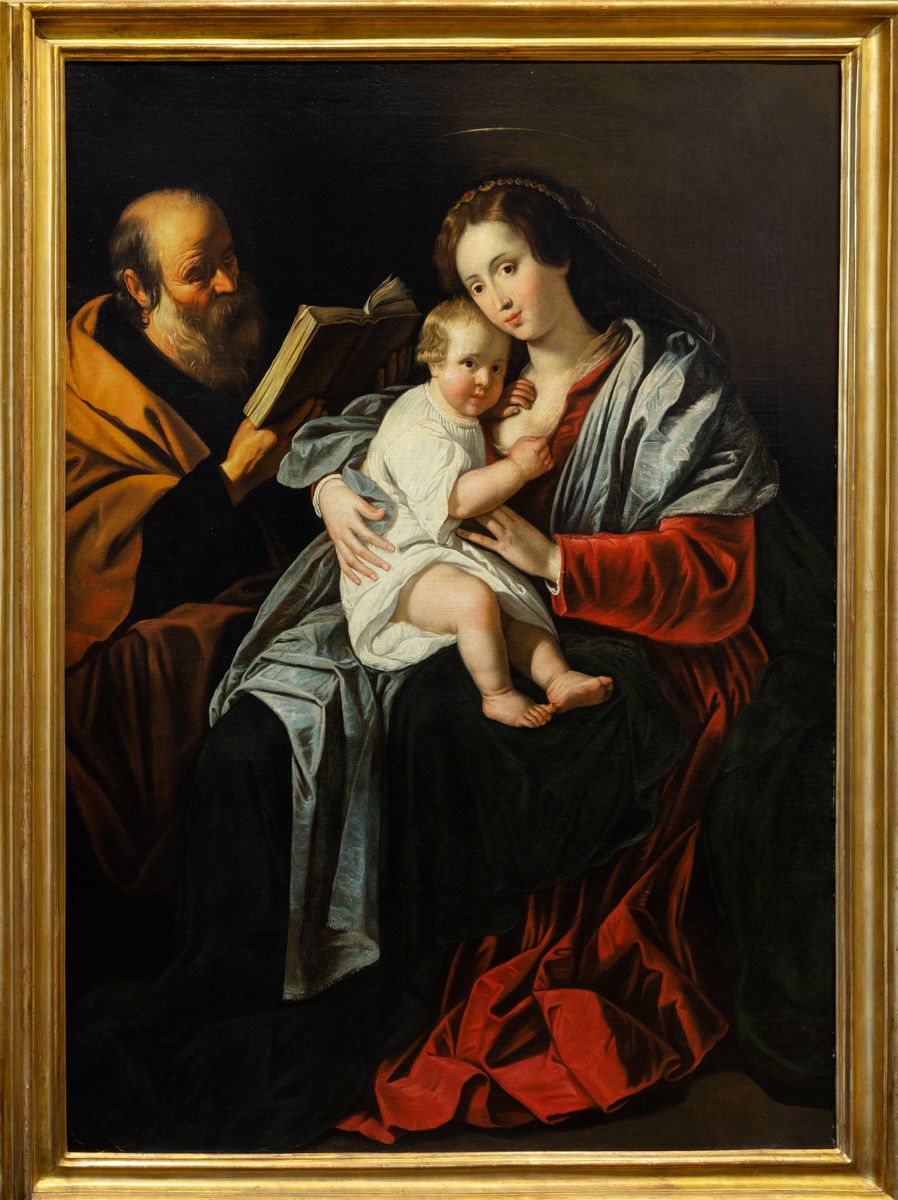 Atelier di Bartolomeo Cavarozzi (viterbo 1587 – Roma 1625) - Cavarozzi, Sacra Famiglia - olio su ...