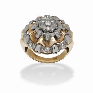 Anello con diamante, 1930 circa