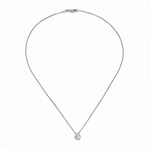 A 18K white gold and diamond necklace