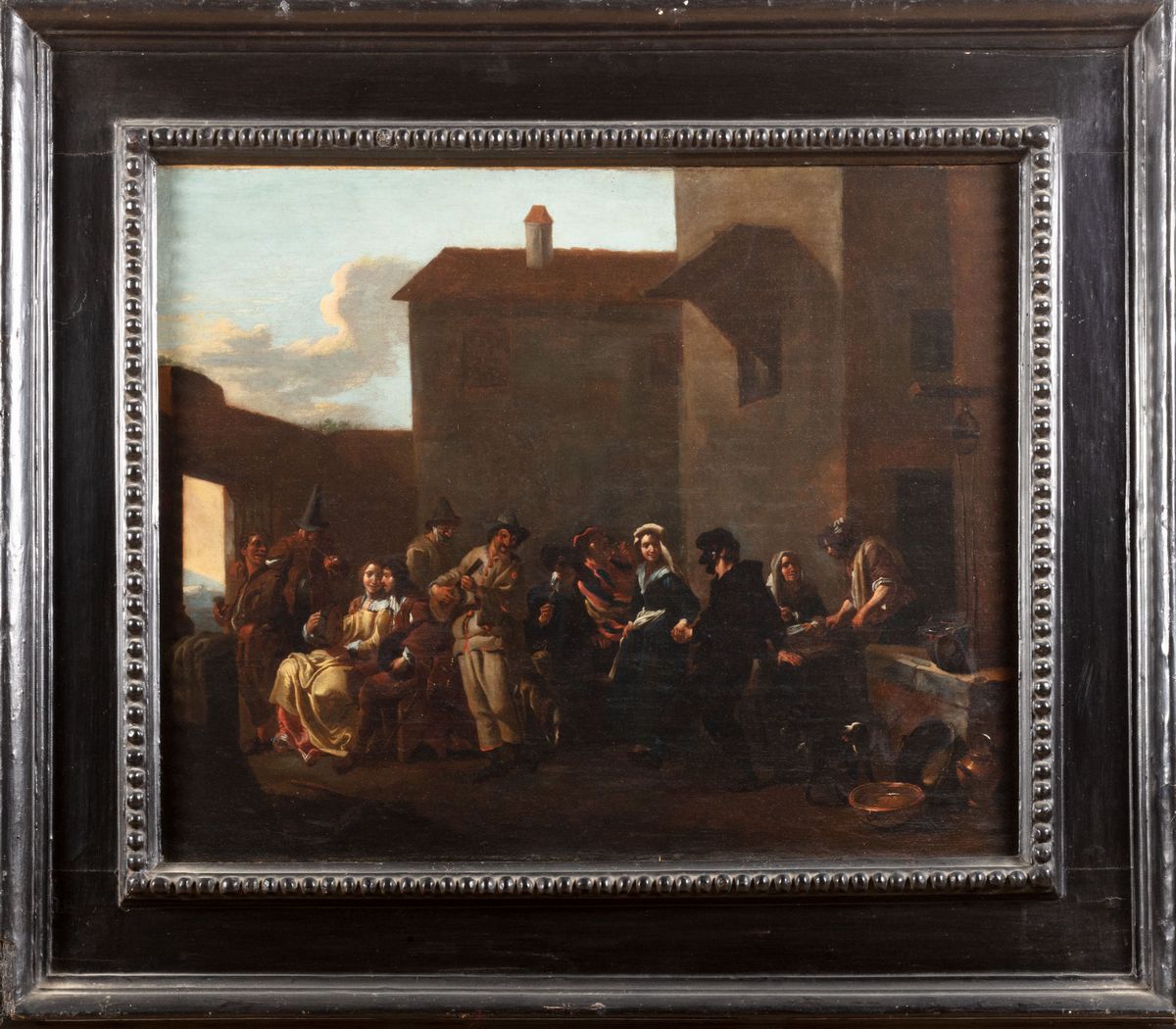 Jan Miel - Scena di Carnevale Davanti Ad una Osteria