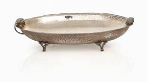 Vasca in argento, argentiere cesa, alessandria, 1930-1944