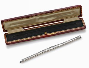 BRACCIALE D'EPOCA IN PLATINO E DIAMANTI